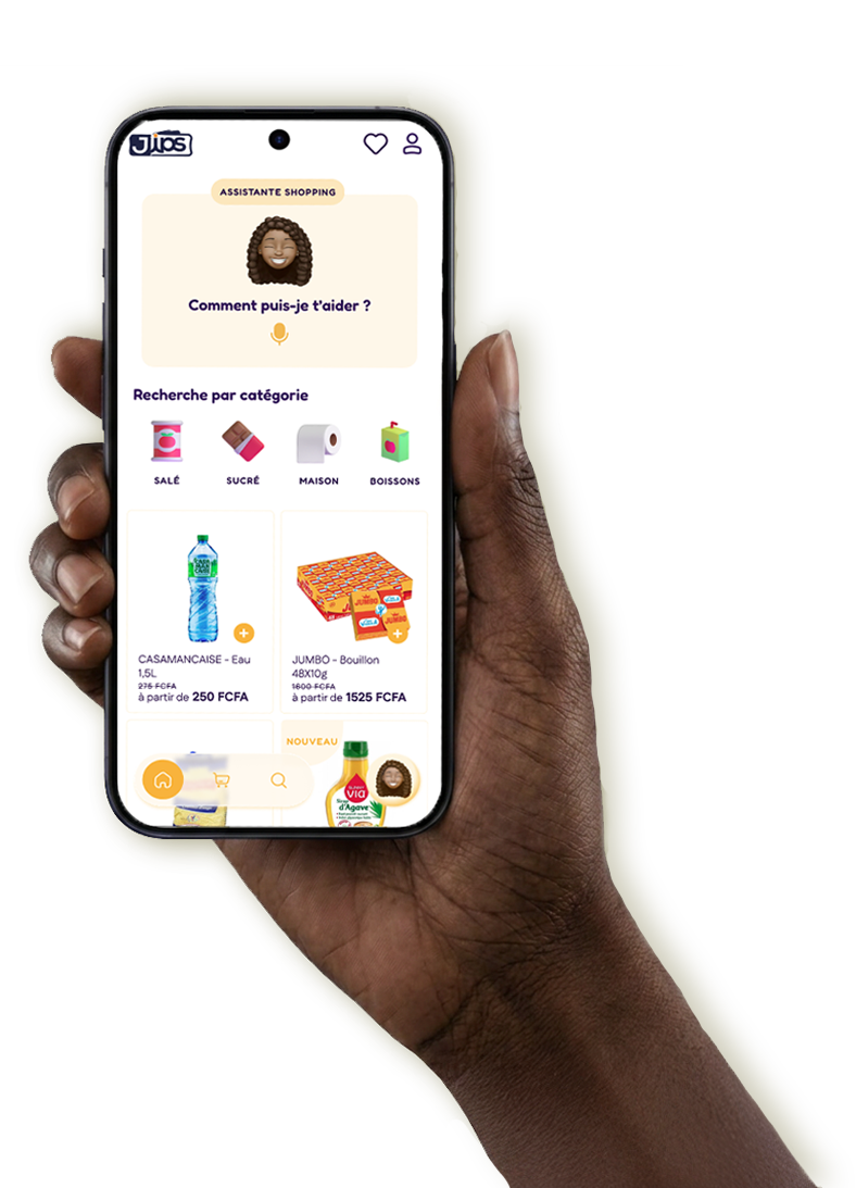Aperçu de l’application Jips sur téléphone